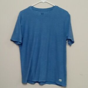 Vuori Strato Tech Heathered Royal Blue tee shirt men's medium